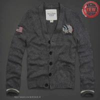 heren abercrombie and fitch truien cardigan knop chief head flag donkergrijs Voor Wholesale 2kw3d303